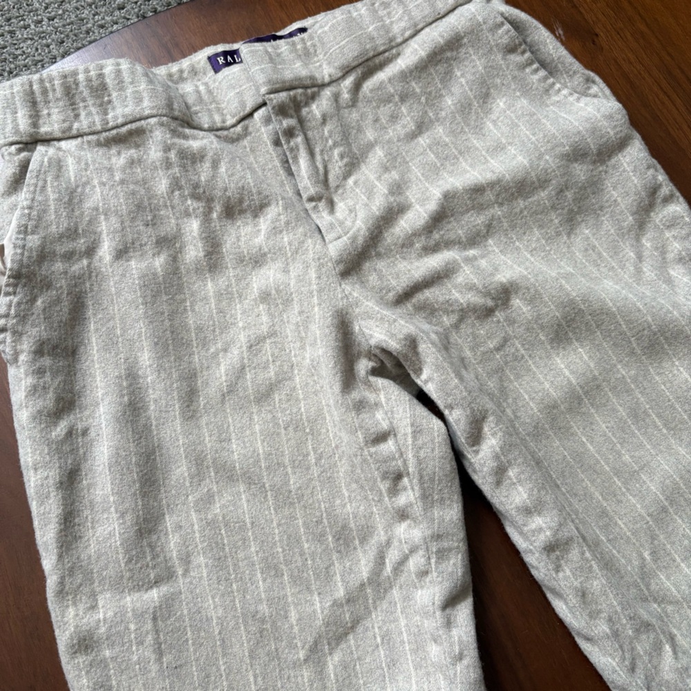 Ralph Lauren Collection 100% Merino Wool Purple Label Pinstriped Women's Size 4
